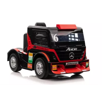 LEAN CARS Mercedes XMX622 Red Ride-On Truck su LED lemputėmis