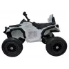 LEAN CARS Quad BDM0906 elektrinė vaikiška mašinėlė su pripūstais ratais, LED lemputėmis, MP3, balta