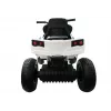 LEAN CARS Quad BDM0906 elektrinė vaikiška mašinėlė su pripūstais ratais, LED lemputėmis, MP3, balta