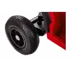 LEAN CARS Quad BDM0906 elektrinė važiuoklė su pripūstais ratais, LED lemputėmis, MP3 - raudona