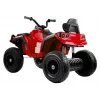 LEAN CARS Quad BDM0906 elektrinė važiuoklė su pripūstais ratais, LED lemputėmis, MP3 - raudona
