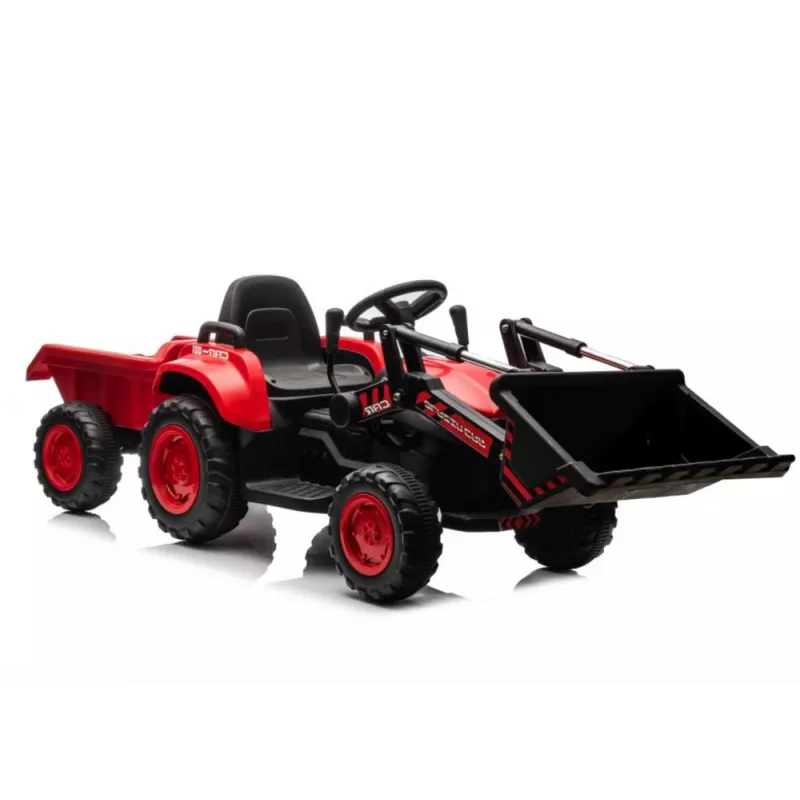 LEAN CARS Rechargeable Tractor with Bucket BW-X002A Red