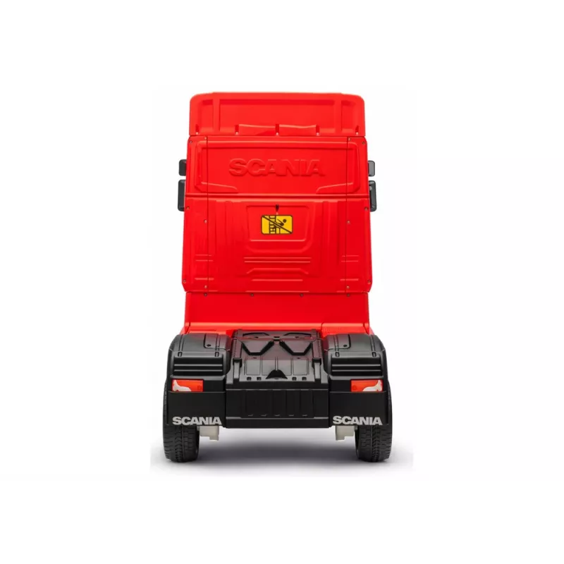 LEAN CARS Scania 500R HL698 12V elektrinis važinėjamas sunkvežimis 4x4 Red dažytas su nuotolinio valdymo pulteliu