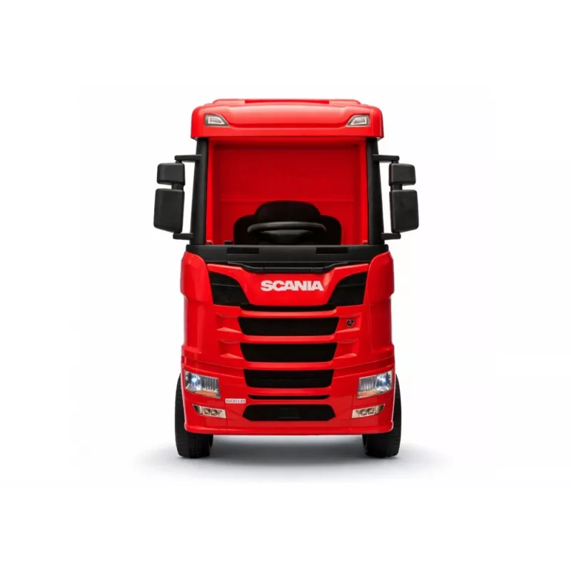 LEAN CARS Scania 500R HL698 12V elektrinis važinėjamas sunkvežimis 4x4 Red dažytas su nuotolinio valdymo pulteliu