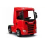 LEAN CARS Scania 500R HL698 12V elektrinis važinėjamas sunkvežimis 4x4 Red dažytas su nuotolinio valdymo pulteliu