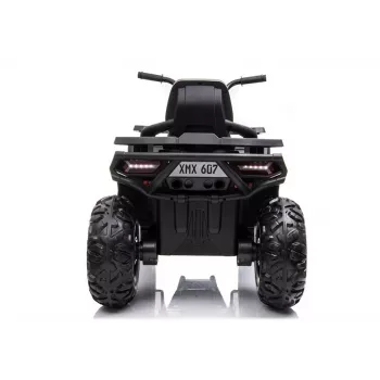 LEAN CARS XMX607 Elektrinis keturratis vaikams su LED lemputėmis ir MP3 - Juoda