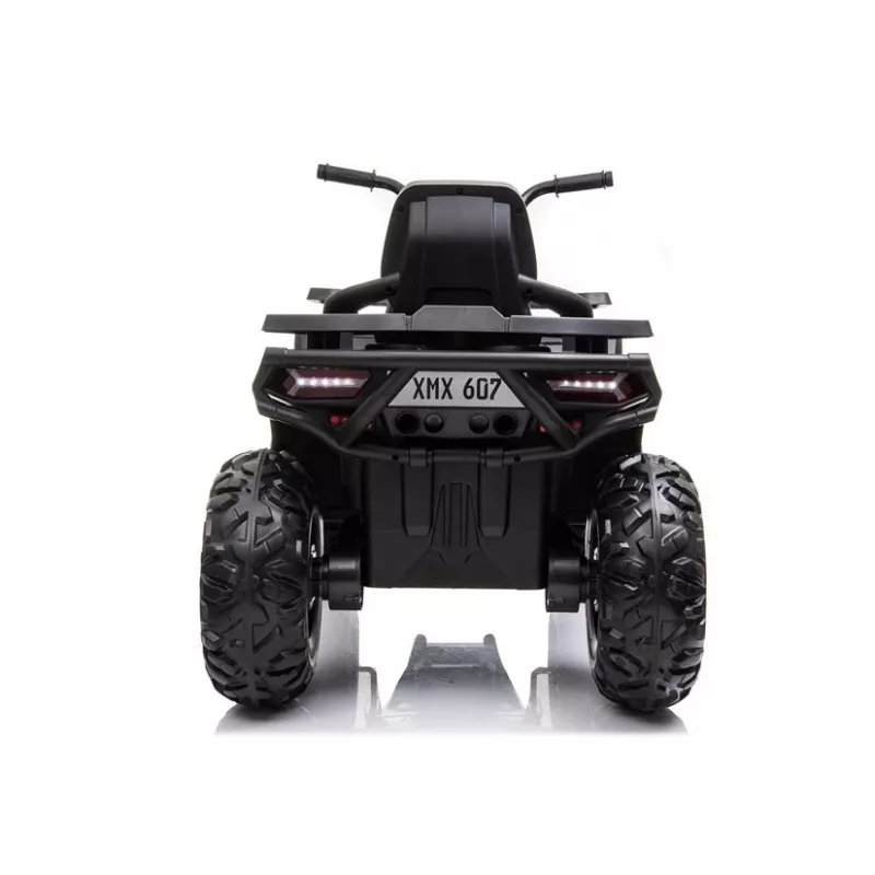 LEAN CARS XMX607 Elektrinis keturratis vaikams su LED lemputėmis ir MP3 - Juoda