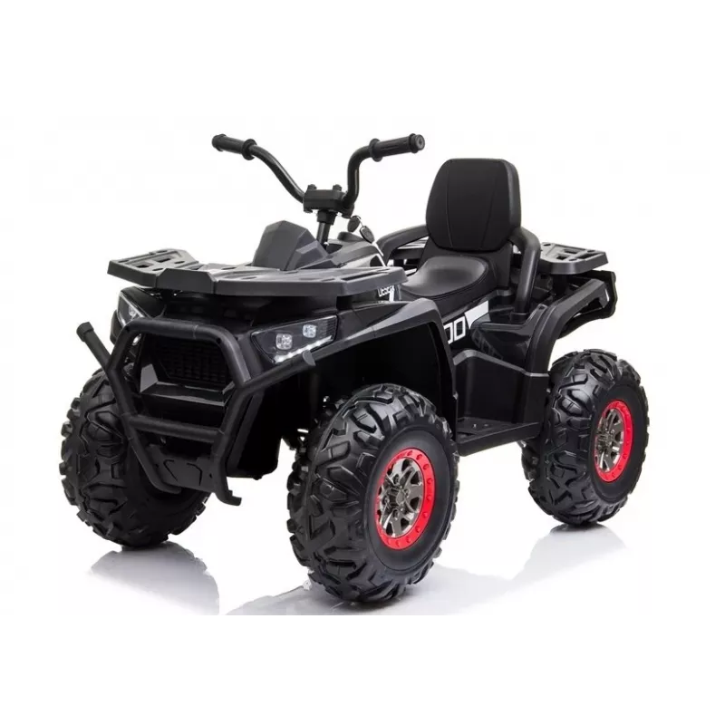 LEAN CARS XMX607 Elektrinis keturratis vaikams su LED lemputėmis ir MP3 - Juoda