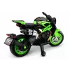 LEAN CARS XW-07 akumuliatorinis motociklas su šviečiančiais LED ratais žalias