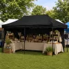 LEAN Express Garden Tent Catering Commercial Pavilion Black 3x6 M