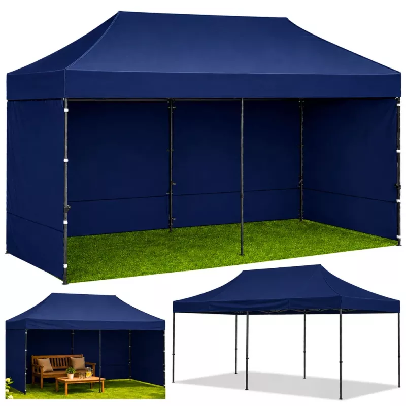 LEAN Express Garden Tent Catering Commercial Pavilion Navy Blue 3x6 M