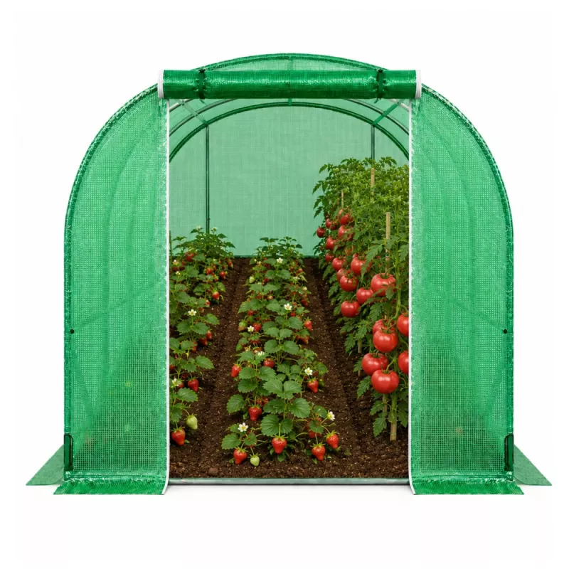 LEAN sodo folijos tunelinis šiltnamis PRO rėmas 25MM 10x4x2M 40M²