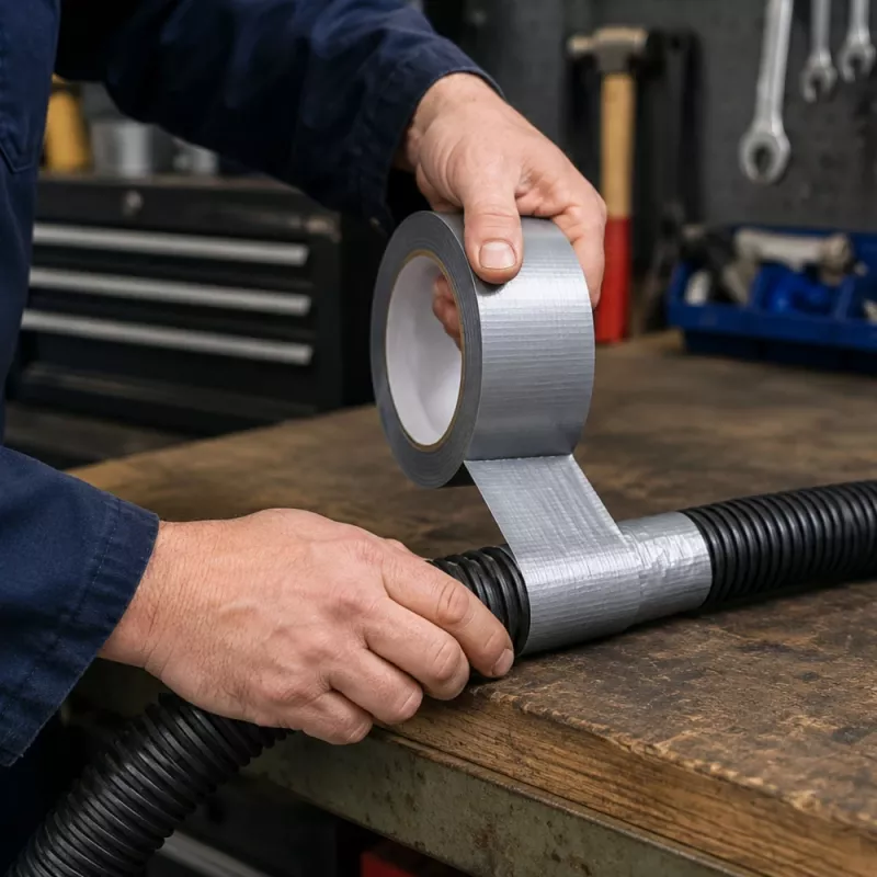 LEAN Gray Reinforced Repair Tape Strong Silver 48mm x 15m