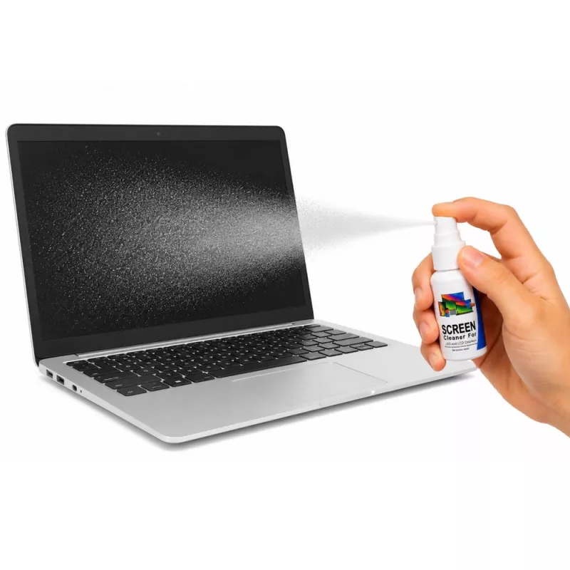 LEAN LCD LED TFT kompiuterio telefono ekrano valiklis 100 ml su mikropluošto šluoste