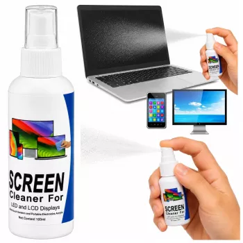 LEAN LCD LED TFT kompiuterio telefono ekrano valiklis 100 ml su mikropluošto šluoste