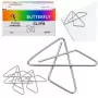 LEAN Metal Butterfly Cross segtuvai biuro dokumentams 32 mm 50 vnt.