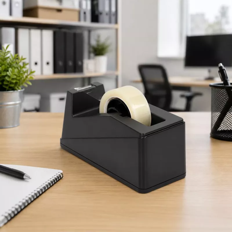 LEAN Office Tape Dispenser, Black Classic