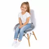 LEAN Round Plush Chair Cushion Cat Gray Soft Seat 40 cm