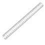 LEAN SCHOOL TAURUS plastikinė liniuotė 30 cm – permatoma, nesilaužanti, metrinė