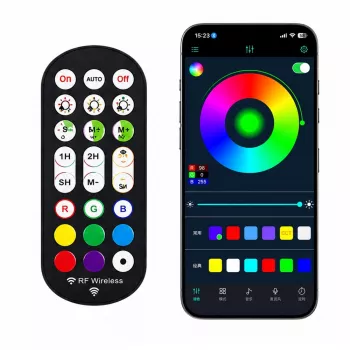 LEAN Smart Floor Lamps Colorful RGB LED Lights Remote Control App 125cm 2 vnt.