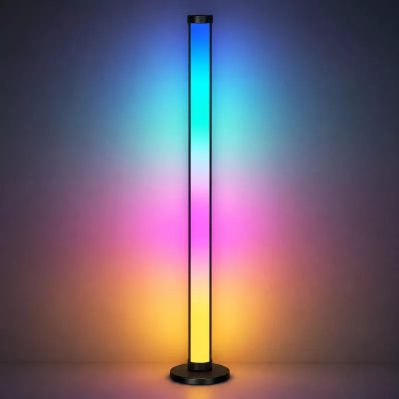 LEAN Smart Floor Lamps Colorful RGB LED Lights Remote Control App 125cm 2 vnt.