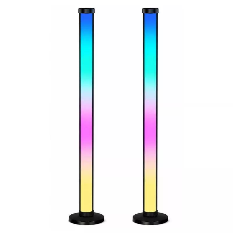 LEAN Smart Floor Lamps Colorful RGB LED Lights Remote Control App 125cm 2 vnt.