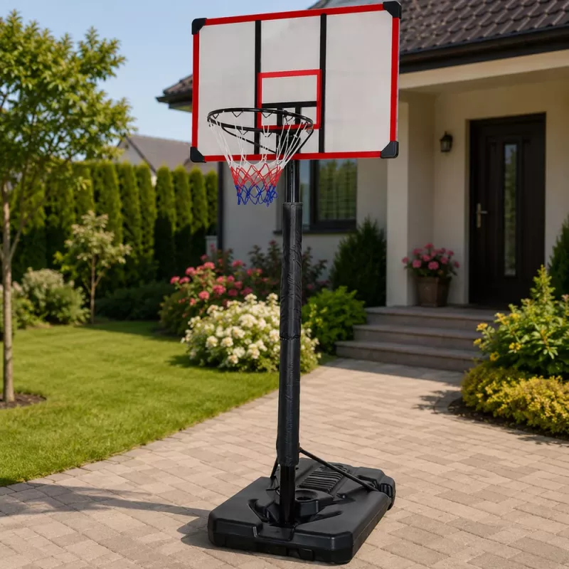 LEAN SPORT krepšinio lankas mobilus reguliuojamas stovas 200-305cm