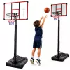 LEAN SPORT krepšinio lankas mobilus reguliuojamas stovas 200-305cm