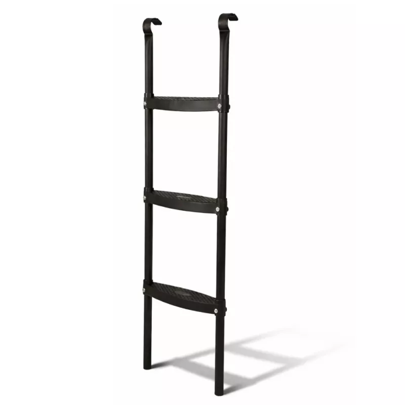 LEAN SPORT BEST 97 cm batuto kopėčios – 2 pakopų neslystančio plieno, universalios, juodos