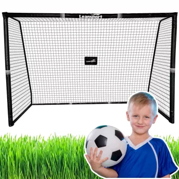 LEAN SPORT Nešiojami futbolo vartai vaikams, metaliniai, 300×200×120 cm