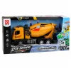 LEAN TOYS 1:12 RC betono maišyklės sunkvežimis - metalinė kabina, žibintai, garsai, 2,4 GHz, 30 m nuotolis