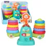 LEAN TOYS 23009 Interaktyvus edukacinis svarstyklių žaislas su beždžione mažiems vaikams - 20 kaladėlių, garsai ir melodijos