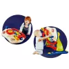 LEAN TOYS 3-in-1 interaktyvus kūdikio vežimėlis su vairu, garsais, melodijomis ir gyvūnėliais