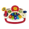 LEAN TOYS 3-in-1 interaktyvus kūdikio vežimėlis su vairu, garsais, melodijomis ir gyvūnėliais