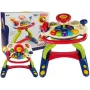 LEAN TOYS 3-in-1 interaktyvus kūdikio vežimėlis su vairu, garsais, melodijomis ir gyvūnėliais