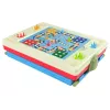 LEAN TOYS 3-in-1 Magnetinė-Kreidinė Lenta, Mėlynas Stalas Žaidimams
