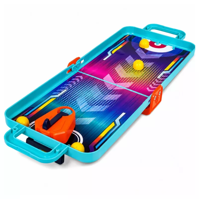 LEAN TOYS 3-in-1 mini arkadinis žaidimas – nešiojamas stalo krepšinis, pinbolas ir boulingas dėžutėje (įvairiaspalvis)