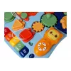 LEAN TOYS 7589 Interaktyvus stumdomas vaikštynės stalas su skydeliu, 2-in-1 kūdikio lavinamasis vaikštynė su šviesomis, garsais ir edukaciniu skydeliu