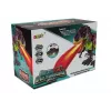 LEAN TOYS 7740 Baterijomis maitinamas interaktyvus T-Rex dinozauras su kiaušinių dėjimu, garo rūku, garso ir šviesos efektais – žalia