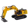 LEAN TOYS 9 kanalų 2.4GHz RC vikšrinis ekskavatorius su garsais ir LED žibintais, 1:14 mastelis