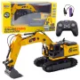 LEAN TOYS 9 kanalų 2.4GHz RC vikšrinis ekskavatorius su garsais ir LED žibintais, 1:14 mastelis