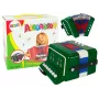 LEAN TOYS Akordeono instrumentas jaunajam muzikantui žalias – 12 mygtukų akustinis žaislinis akordeonas su reguliuojamu peties dirželiu, nuo 3 metų