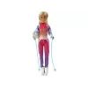 LEAN TOYS Anlily vaikiška lėlė su 4 sportinio slidinėjimo aksesuarais