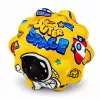 LEAN TOYS Anti-Streso putų kamuoliukas su smaigaliais šokinėjimui Kosmos 7 cm