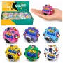 LEAN TOYS Anti-Streso putų kamuoliukas su smaigaliais šokinėjimui Kosmos 7 cm