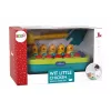 LEAN TOYS Arkadinis žaidimas „Mušk kurmį“ su vištomis, plaktuku, šviesomis, garsais, maitinamas baterijomis