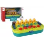 LEAN TOYS Arkadinis žaidimas „Mušk kurmį“ su vištomis, plaktuku, šviesomis, garsais, maitinamas baterijomis