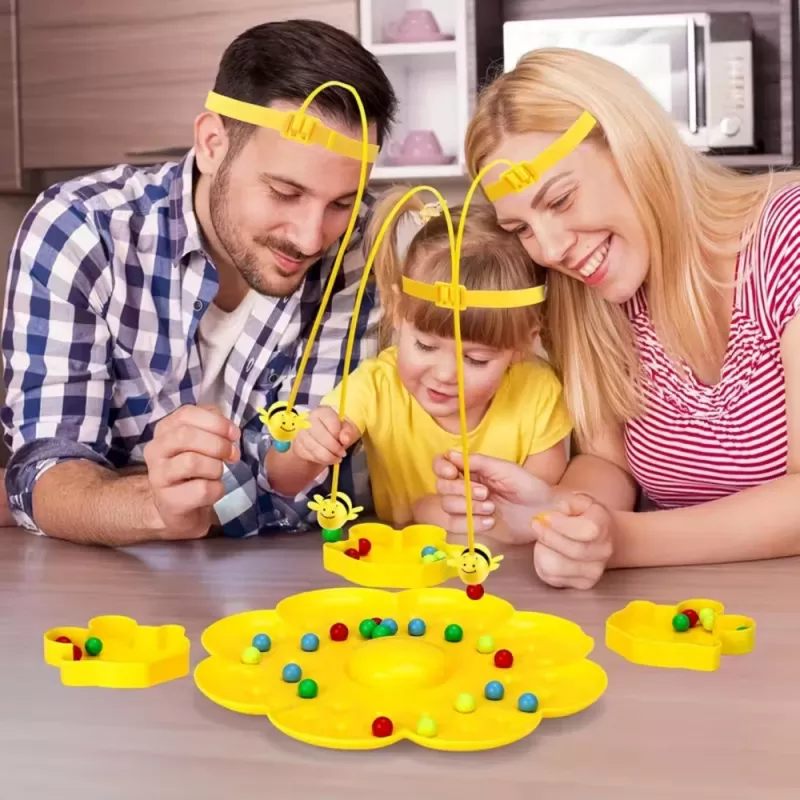 LEAN TOYS Arcade Party Board Game Magnetic Bees