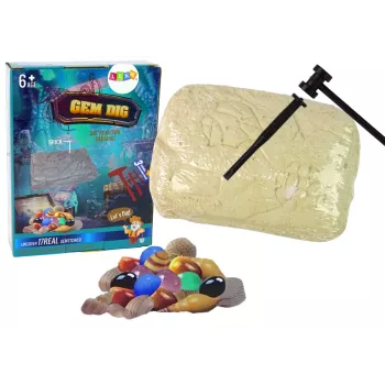 LEAN TOYS Archeologinis brangakmenių kasyklos kristalų rinkinys