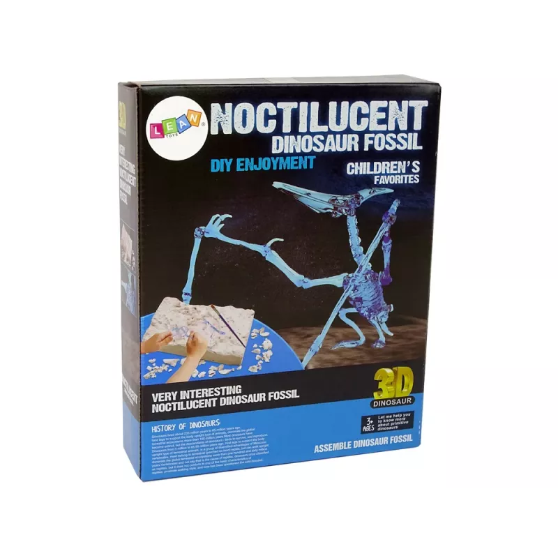 LEAN TOYS Archeologijos kasinėjimo rinkinys Dinozauro skeletas Pteranodonas 3D holograma